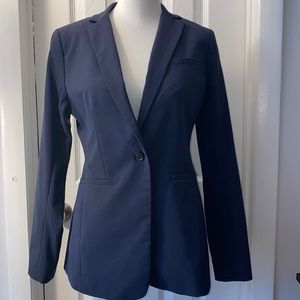 Banana Republic Long and Lean Blazer Light Navy Blue Size 2 Blazer Jacket